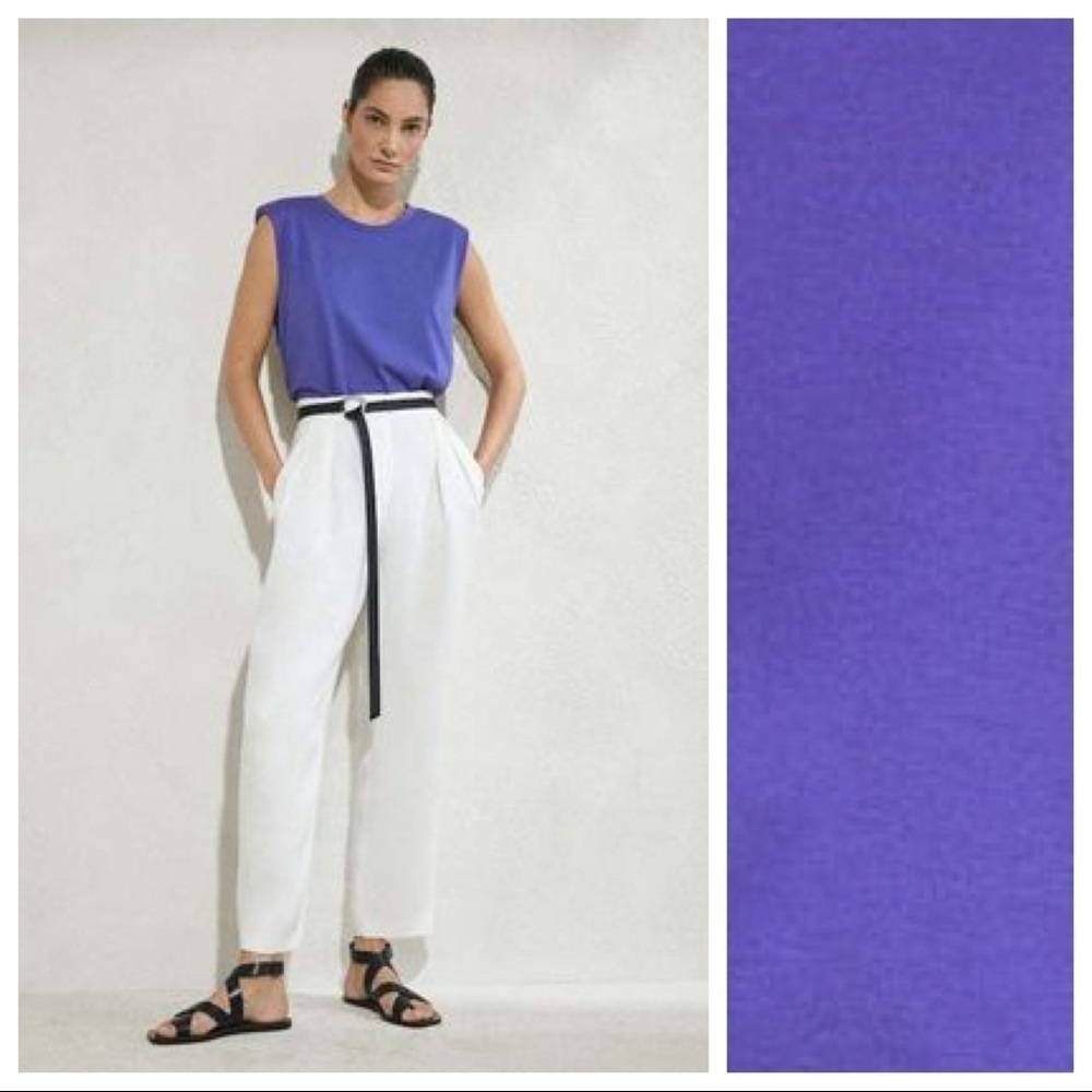 NWT. Massimo Dutti Purple Top. Size XS